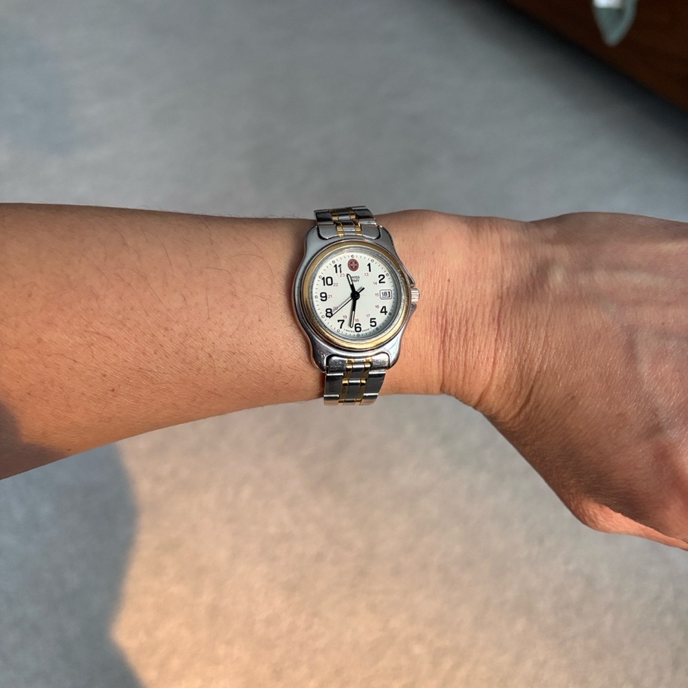 Swiss Army Ladies Officer 30mm Quartz Watch – Two-Tone, White Dial - Picture 8 of 9